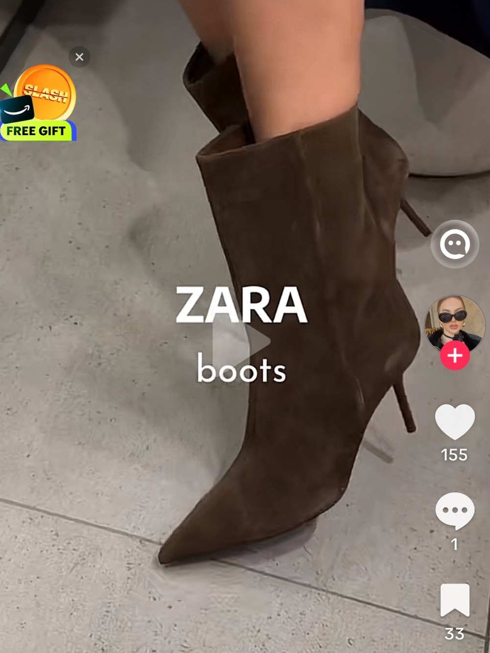 ZARA Chocolate Brown Suede Pointed Toe Stiletto Ankle Boots